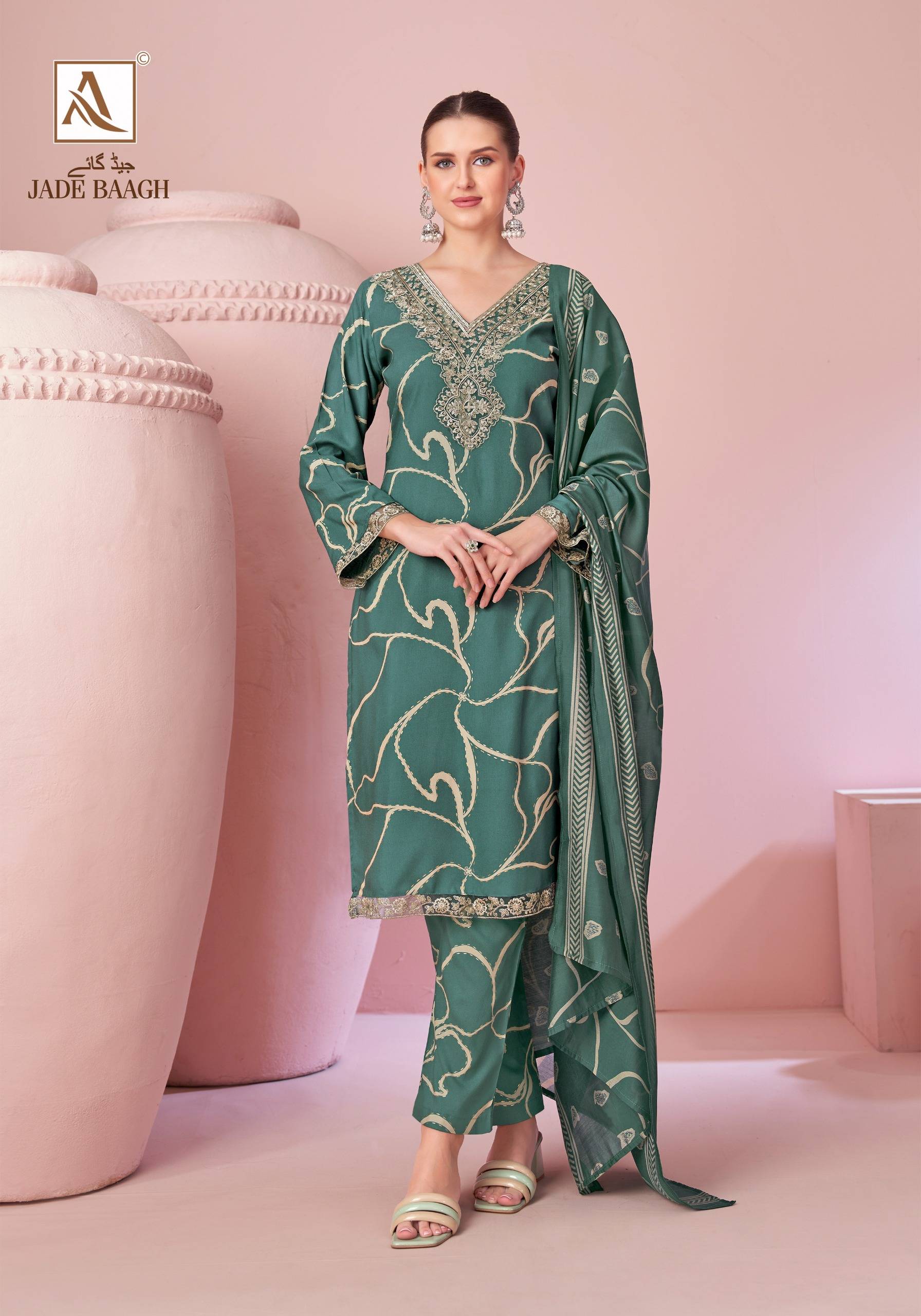 JADE BAGH By ALOK SUIT 01 To 06 Series Stylish Beautiful Colourful Pure Viscose Reyon Dresses At Wholesale Price